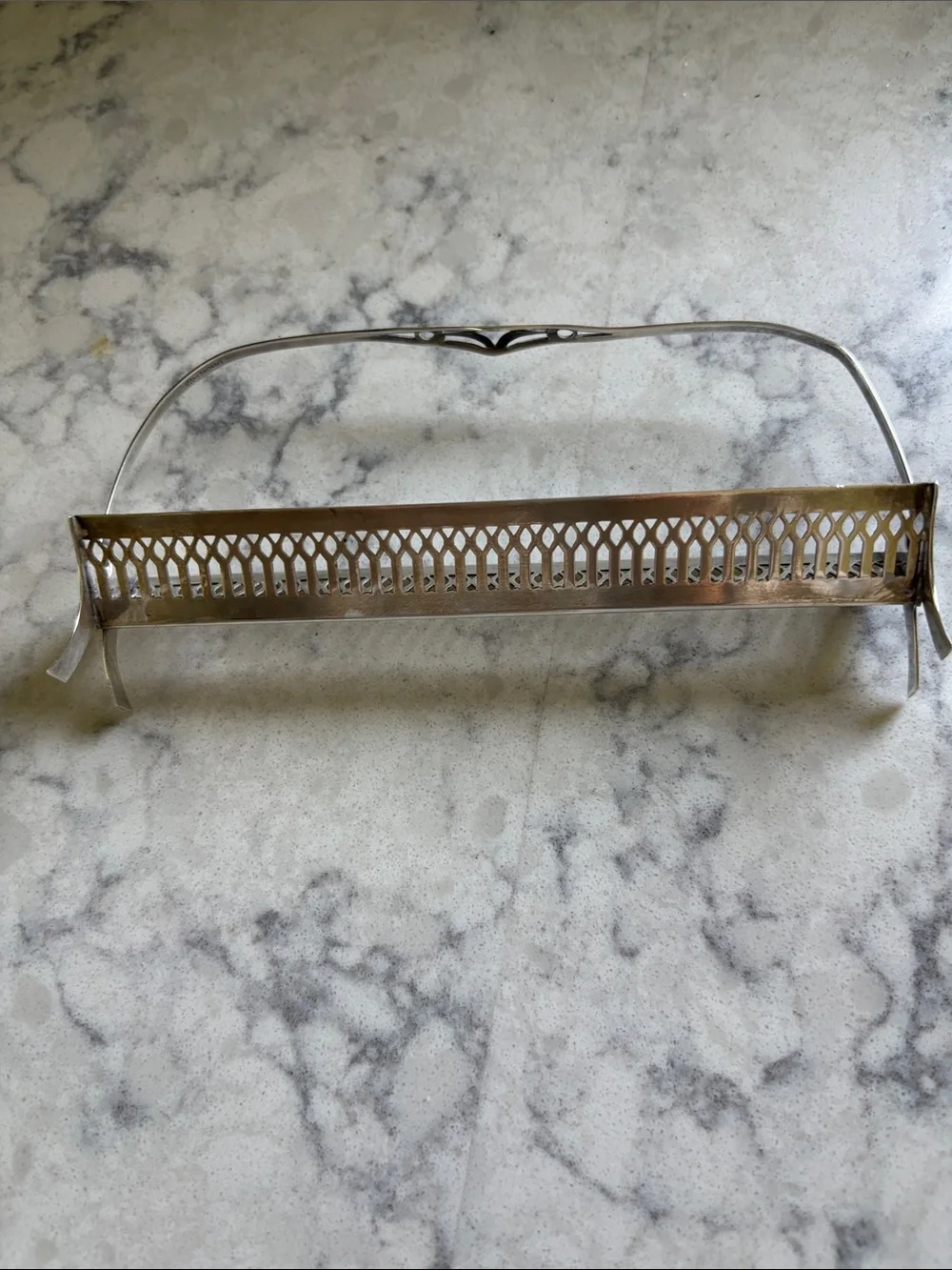 Vintage Sterling Silver Decorative Handle Tray